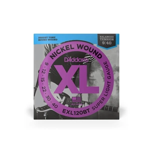 Струни для гітари D'Addario XL Nickel Wound Balanced Tension Super Light (09-40) (EXL120BT) зображення 1