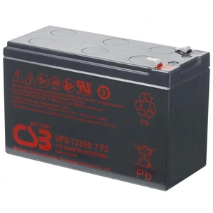 Батарея до ДБЖ CSB 12В 7.5 Ah (UPS12360) зображення 1