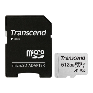 Карта пам'яті Transcend 512GB microSDXC Class 10 U3 (TS512GUSD300S-A) зображення 1