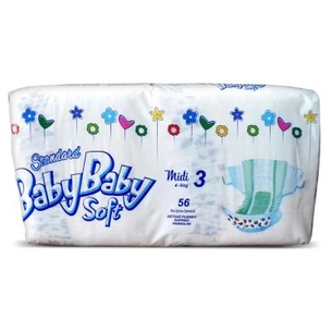 Підгузки BabyBaby Soft Standard Midi 3 (4-9 кг) 56 шт (8588004865631) зображення 1