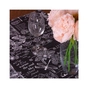 Скатертина MirSon Рогожа №216 Black Flowers 130x130 см (2200006738497) - зменшене зображення 2