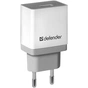Зарядний пристрій Defender UPA-21 white, 1xUSB, 5V / 2.1A (83571) - зменшене зображення 1