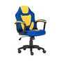Крісло ігрове GT Racer X-1414 Blue/Yellow - зменшене зображення 1