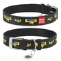 Нашийник для тварин WAUDOG Design з QR паспортом "Дім" XS Ш 12 мм Д 20-28 см (чорний) (3602-0230-01) - зменшене зображення 2