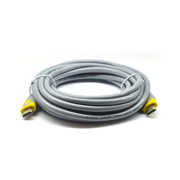 Кабель мультимедийный HDMI M to HDMI M 20.0m V2.0 gray V-LINK (YT-HDMI(M)/(M)HSV2.0-20m/16189) - изображение 1