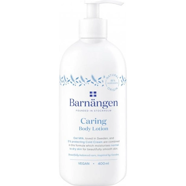 Лосьйон для тіла Barnangen Caring з вівсяним молочком 400 мл (5012583205753) - изображение 1