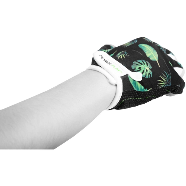 Велорукавиці PowerPlay 001 Листя Чорні XS (001_Black_XS) - picture 4