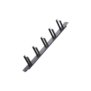 Кабельний організатор 19" 1U 5 кілець, корпус метал+пластик Voltronic (20027 / SG-CM003) зображення 1