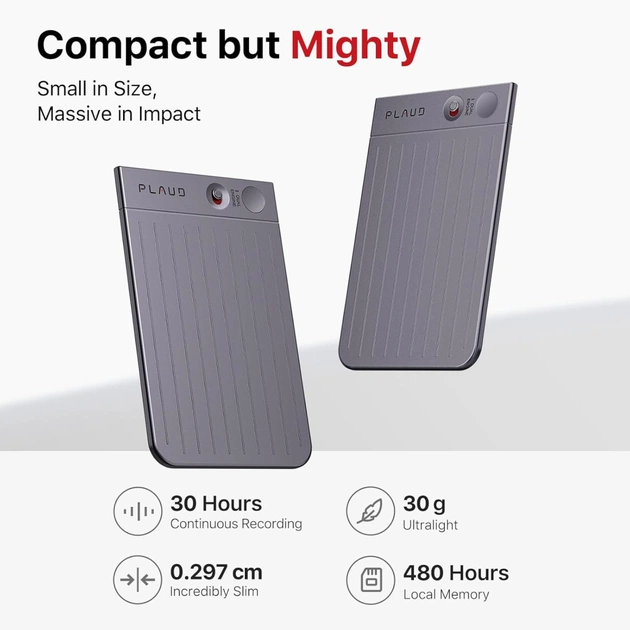 Цифровий диктофон PLAUD AI Note Black (NB-100-BL) - picture 6