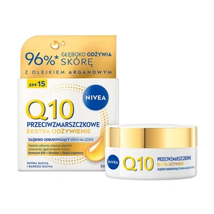 Крем для лица Nivea Q10 Anti-Wrinkle Extra Nourish Restoring Day Care SPF15 50 мл (5900017100722) изображение 1