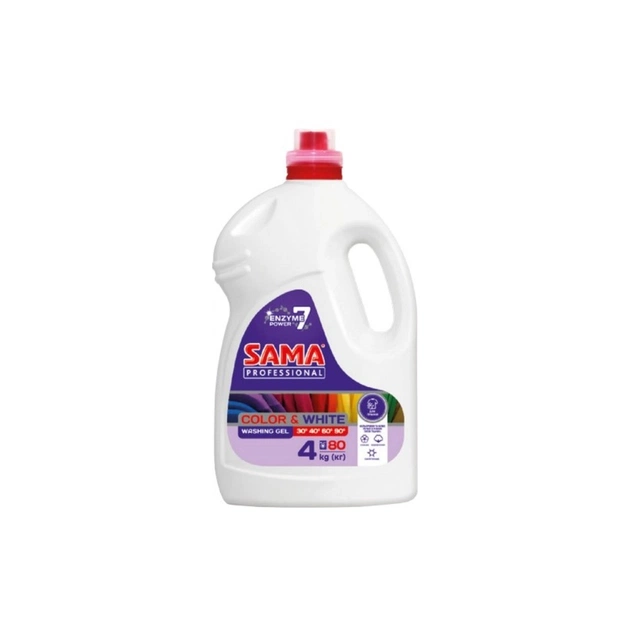 Гель для прання Sama Professional Color & White Універсальний 4 кг (4820270630631) - зображення 1