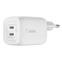 Зарядний пристрій Belkin 65W 2хUSB-С GAN PD PPS white (WCH013VFWH) - зменшене зображення 1