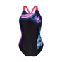 Купальник Arena Dreamhline Swimsuit V Back 008328-500 чорний, фіолетовий, бірюзовій 44 (3468337427988) - зменшене зображення 3