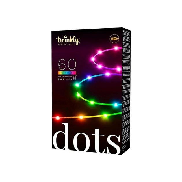 Гірлянда Twinkly Smart LED Dots 60 RGB LED Lights String Clear Wire USB-A IP20 3м (TWD060STP-T) - picture 3