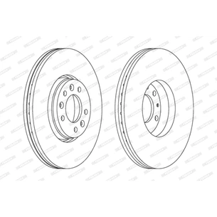 Гальмівний диск FERODO DDF1615 зображення 1