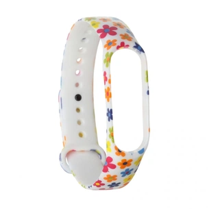 Ремінець до фітнес браслета Armorstandart для Xiaomi Mi Band 4/3 White Flowers (ARM52062) зображення 1