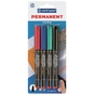 Набір маркерів Centropen Permanent 2846 1 мм, SET 4colors (BLister) (2846/4/BL) - зменшене зображення 1