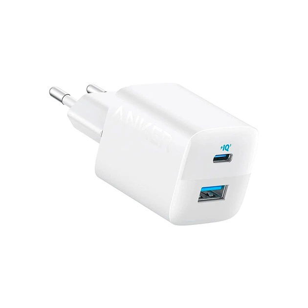 Зарядний пристрій Anker PowerPort 323 1xUSB-C PD33W + 1xUSB PPS white (A2331G21) - зображення 1