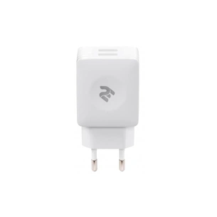 Зарядний пристрій 2E Wall for 2 USB - DC5.0V/4.2 A, white (2E-WC4USB-W) зображення 1