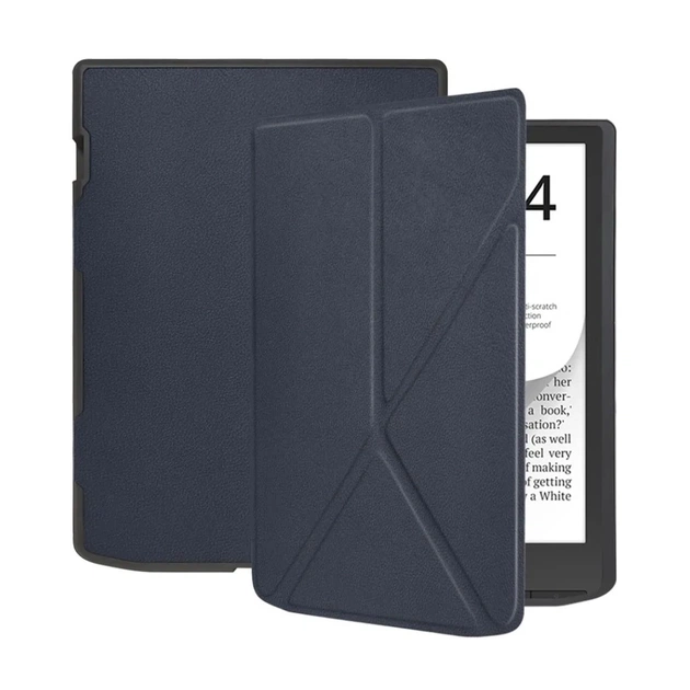 Чохол до електронної книги BeCover Ultra Slim Origami PocketBook 743G InkPad 4/InkPad Color 2/InkPad Color 3 (7.8") Deep Blue (713083) - picture 3