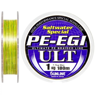Шнур Sunline PE-EGI ULT 180m #1.0/0.165мм 7.7кг (1658.05.97) зображення 1