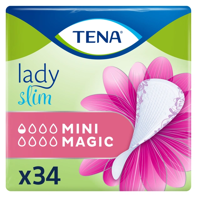 Урологічні прокладки Tena Lady Slim Mini Magic 34 шт. (7322540894714) - зображення 1