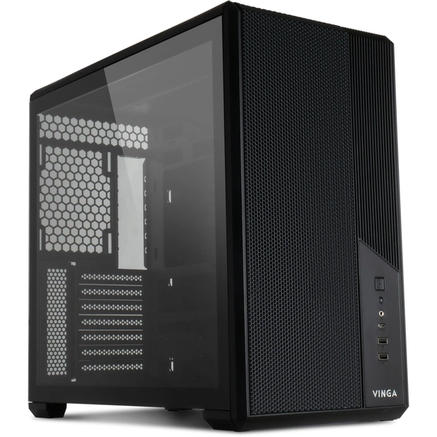 Корпус для ПК Vinga Eclipse Black - зображення 1