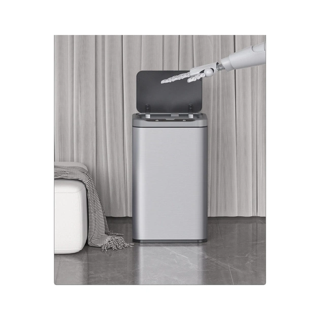 Контейнер для сміття JAH Сенсорний Срібний металік 13 л (20254) - picture 5