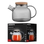 Заварник Ardesto Graphite, 1000мл, боросилікатне скло, бамбук, cірий (AR3010GR) - зменшене зображення 6