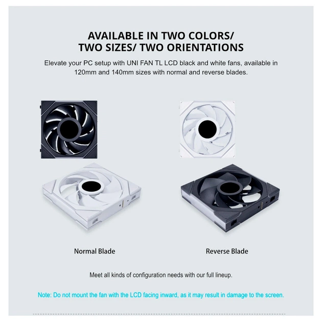 Кулер до корпусу Lian Li TLLCD 120-3, White Cooler (G99.12TLLCD3W.00) - picture 10