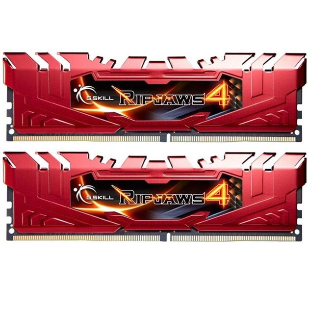 Модуль пам'яті для комп'ютера DDR4 16GB (2x8GB) 2666 MHz Ripjaws 4 G.Skill (F4-2666C15D-16GRR) - зображення 1