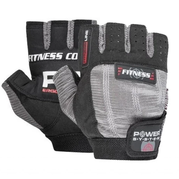 Рукавички для фітнесу Power System Fitness PS-2300 Grey/Black XXL (PS-2300_2XL_Black-grey) - изображение 1