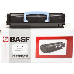 Тонер-картридж BASF Lexmark X203/204 , X203A11G Black (BASF-KT-X203A11G) зображення 1