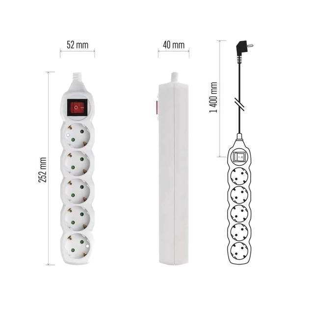 Мережевий подовжувач EMOS P1521 - picture 9