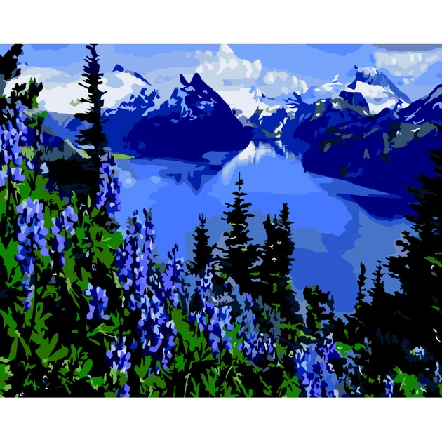 Картина по номерам ZiBi ART Line Лаванда в горах 40*50 см (ZB.64101) - изображение 1