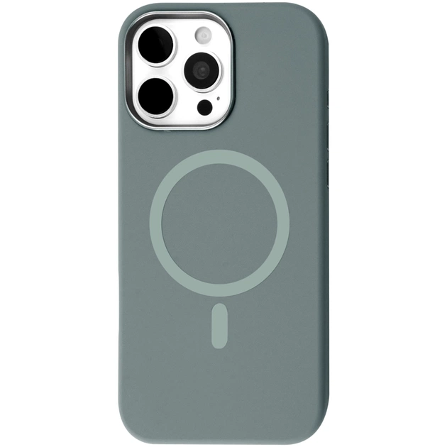 Чохол до мобільного телефона BeCover FIBRA Silicone OmniMag Apple iPhone 16 Pro Max Gray (716236) - зображення 1