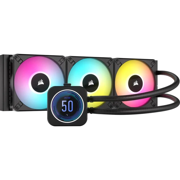 Система рідинного охолодження Corsair iCUE H150i Elite LCD XT Display (CW-9060075-WW) - зображення 1