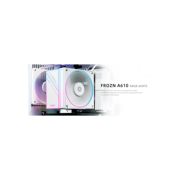 Кулер до процесора ID-Cooling Frozn A610 ARGB White (FROZN A610 ARGB White) - picture 8