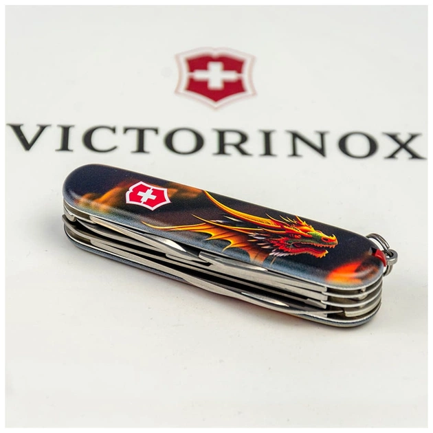 Ніж Victorinox Huntsman Zodiac 91 мм Фантастичний дракон (1.3713.3_Z3210p) - picture 6
