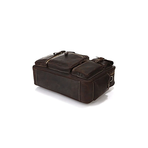 Сумка Vintage Коричневая (14052) - изображение 7