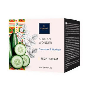 Крем для обличчя Famirel African Wonder Нічний з огірком та морингою 50 мл (7290114087087) зображення 1