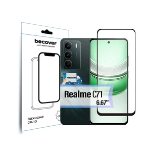 Скло захисне BeCover Realme C71 Black (713728) зображення 1