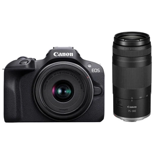 Цифровий фотоапарат Canon EOS R100 + 18-45 IS STM + 75-300 IS STM (6052C121) зображення 1