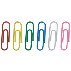 Скріпки канцелярські Buromax 28мм, colored, rounded 100 шт (BM.5015) зображення 1