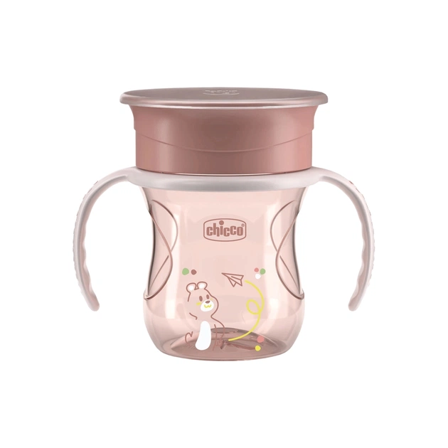 Поильник-непроливайка Chicco Perfect Cup 200 мл. від 12 місяців (рожева) (06951.15) - изображение 1