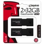 USB флеш накопичувач Kingston 2x32GB DataTraveler 100 G3 USB 3.1 (DT100G3/32GB-2P) - зменшене зображення 4