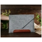 Чохол до ноутбука Gmakin 14" Macbook Pro, envelope, LightGray, brown stripe (GM10-14) - зменшене зображення 8