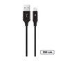Кабель Ttec USB - Lightning (M/M), AlumiCable, 2 м, Black (2DK19S) - уменьшенное изображение 1