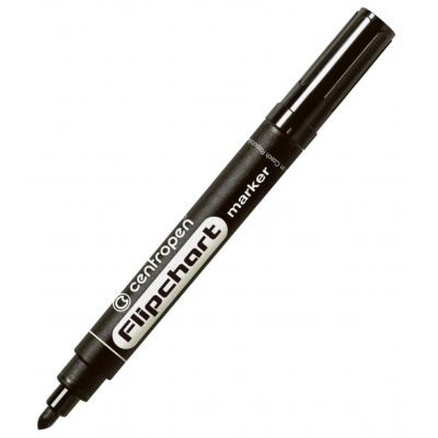 Маркер Centropen Flipchart 8550 2,5 мм, round tip, black (8550/01) - изображение 1
