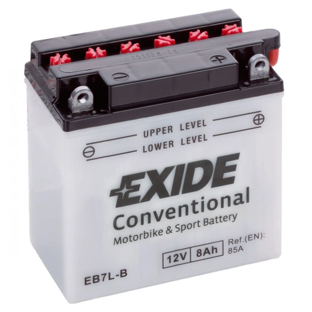 Аккумулятор автомобильный EXIDE CONVENTIONAL 8Ah Ев (-/+) (85EN) (EB7L-B) - изображение 1